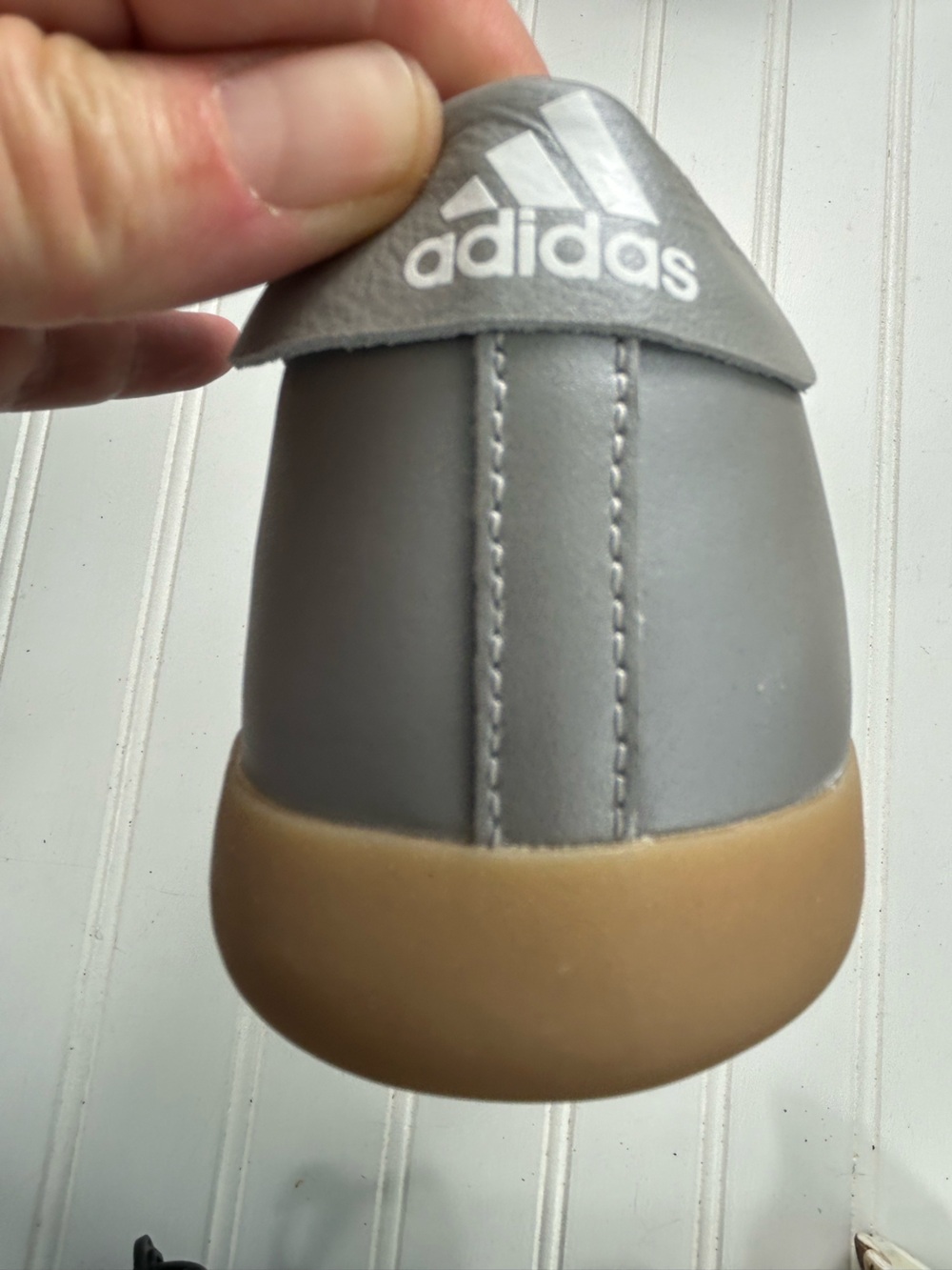 Adidas Sneakers Taekwondo Mei Ballet Gray Silver Leather Lace-Up Size 7.5 NEW - Picture 7 of 11